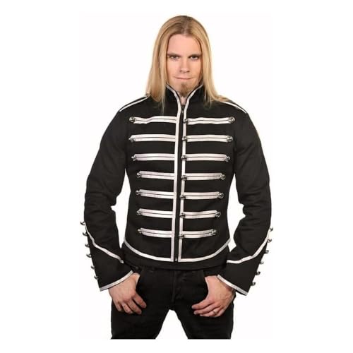 Darkrock Military Drummer Jacket Black Parade Jacket Goth Punk